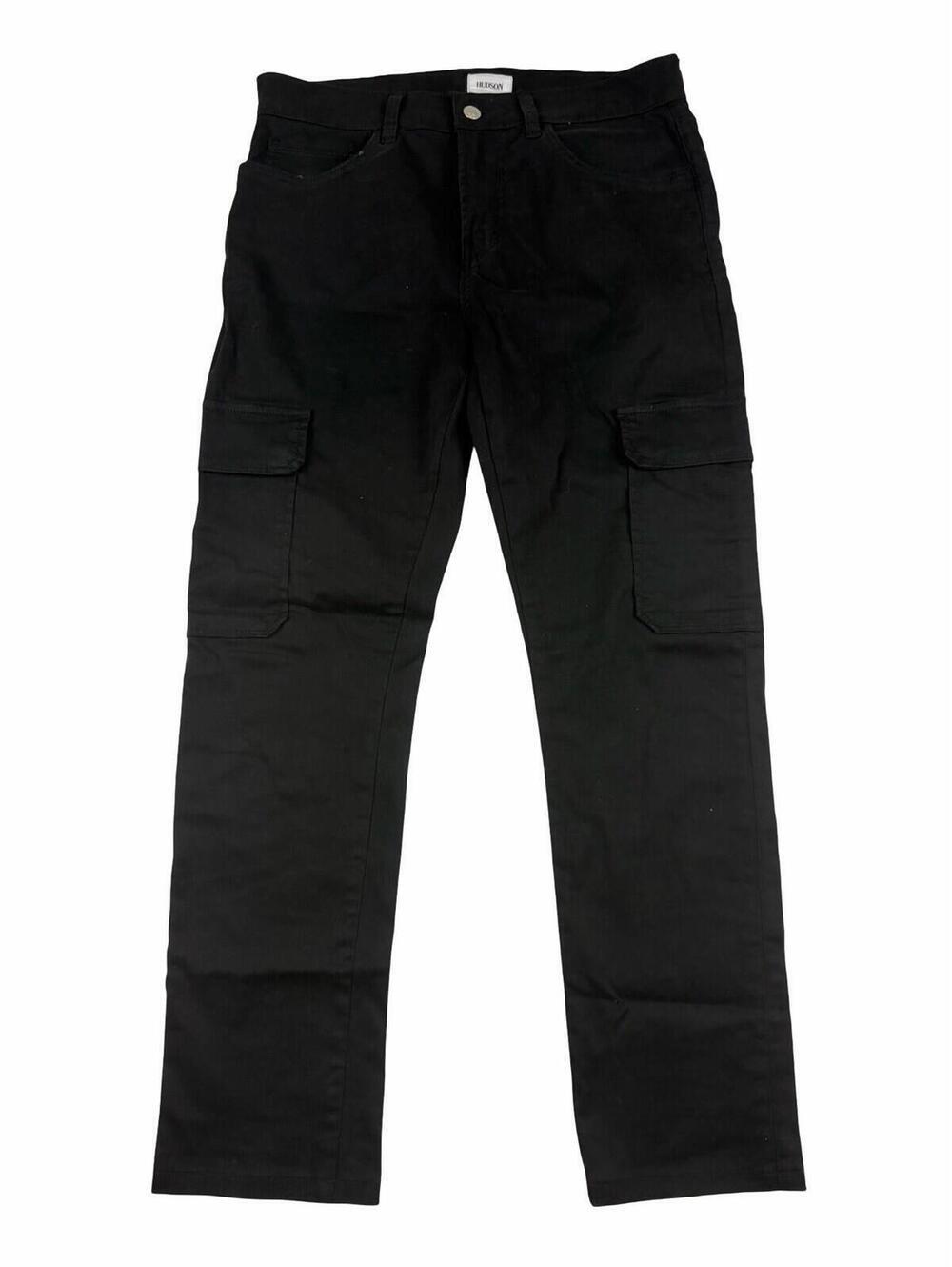 Hudson Ace Straight Leg Cargo Pants Black Size 31 W | 29 L